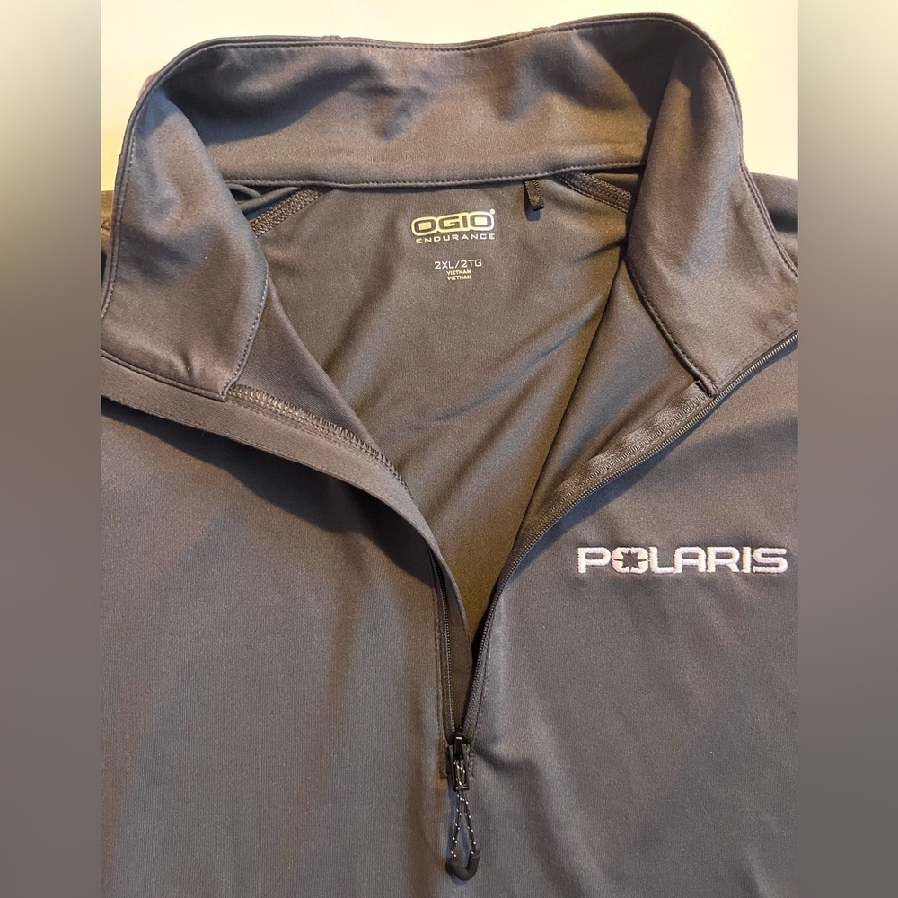 Polaris OGIO Endurance Men’s Gray Quarter Zip Long Sleeve Pullover Size 2XL - Picture 8 of 16